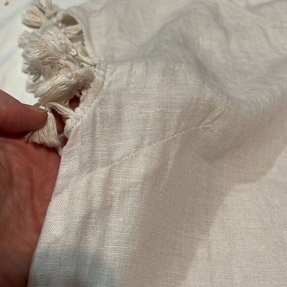 Rachel Ashwell Cream Simple Linen Dress - Picture 5 of 7